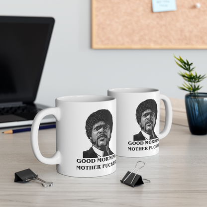 Good Morning Motherfu**er White Glossy Mug Looper Tees