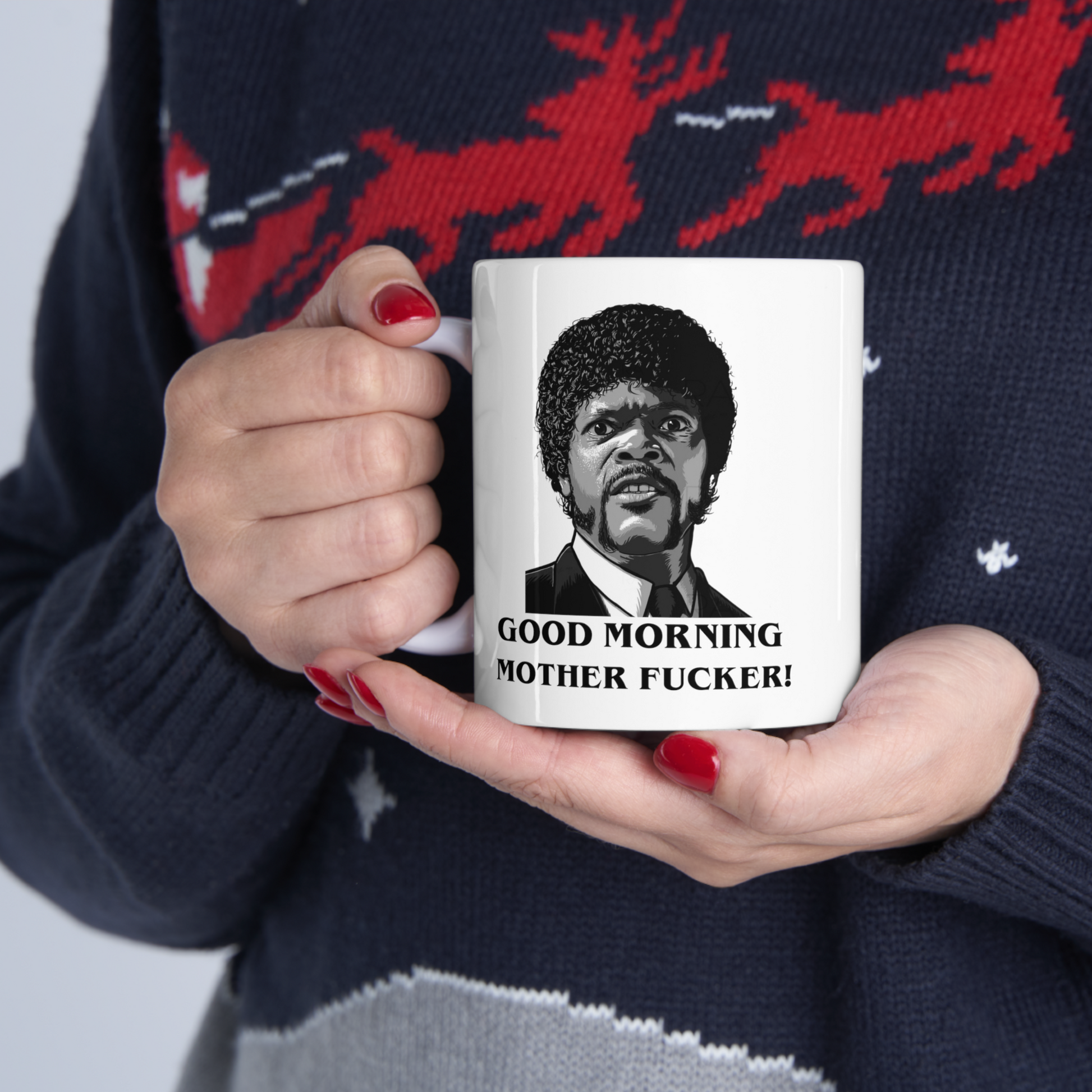 Good Morning Motherfu**er White Glossy Mug Looper Tees