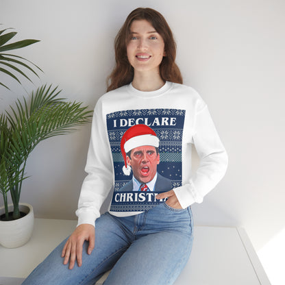 I Declare Christmas Unisex Sweatshirt Looper Tees