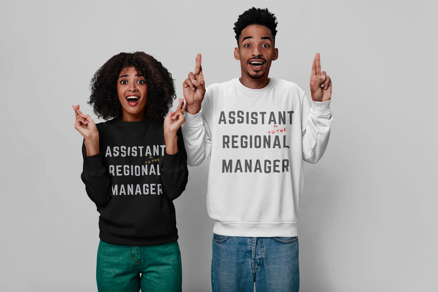 Assistant To The Regional Manger -  Unisex Premium Sweatshirt Looper Tees