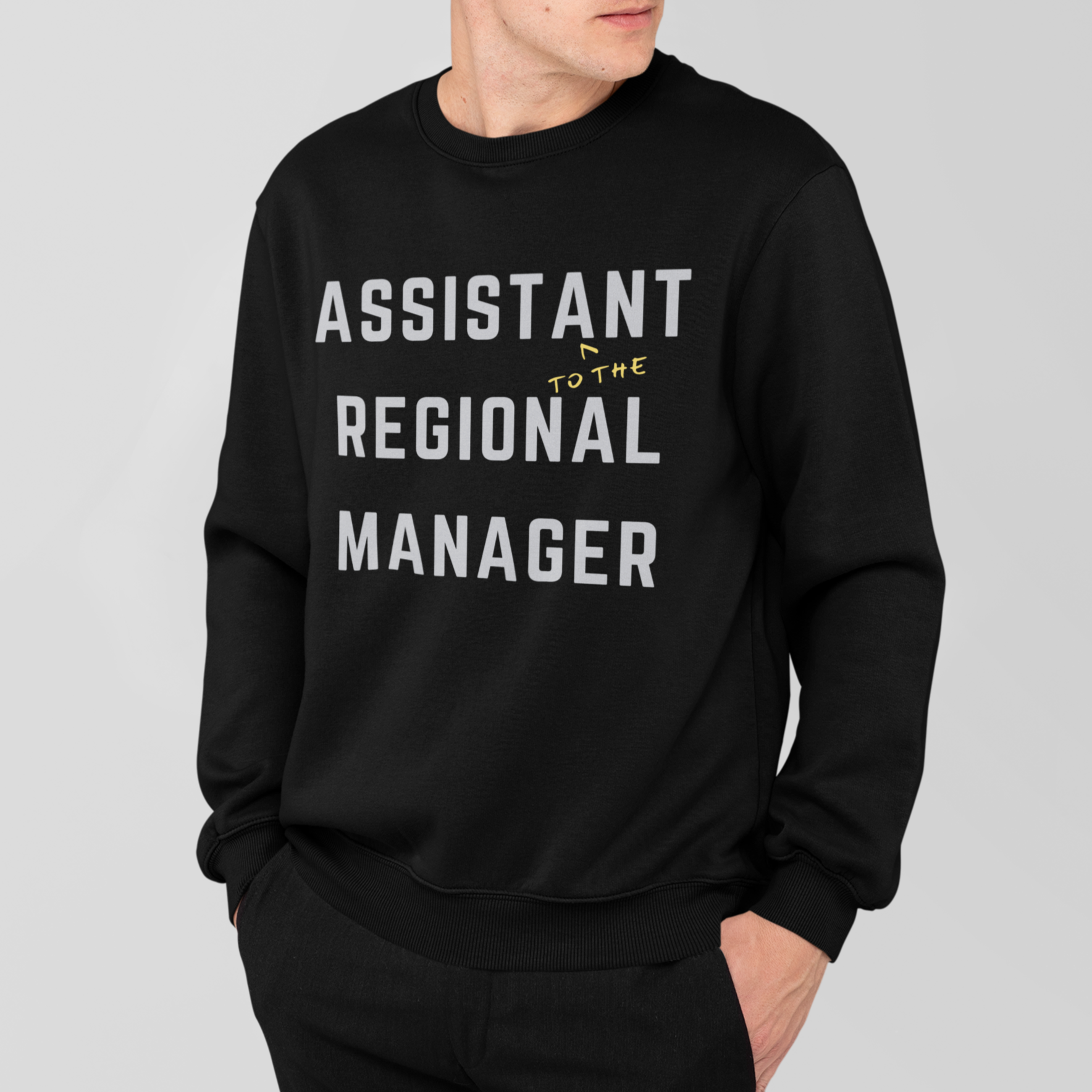 Assistant To The Regional Manger -  Unisex Premium Sweatshirt Looper Tees