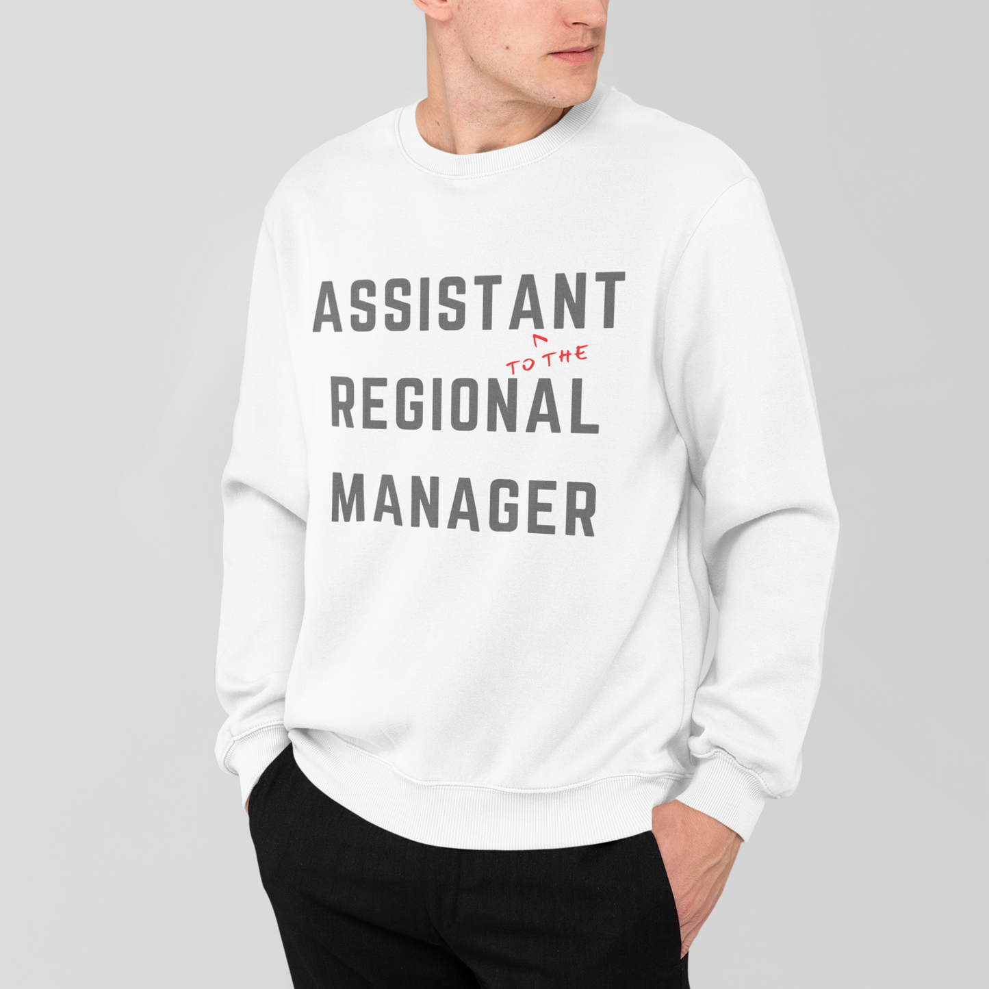 Assistant To The Regional Manger -  Unisex Premium Sweatshirt Looper Tees