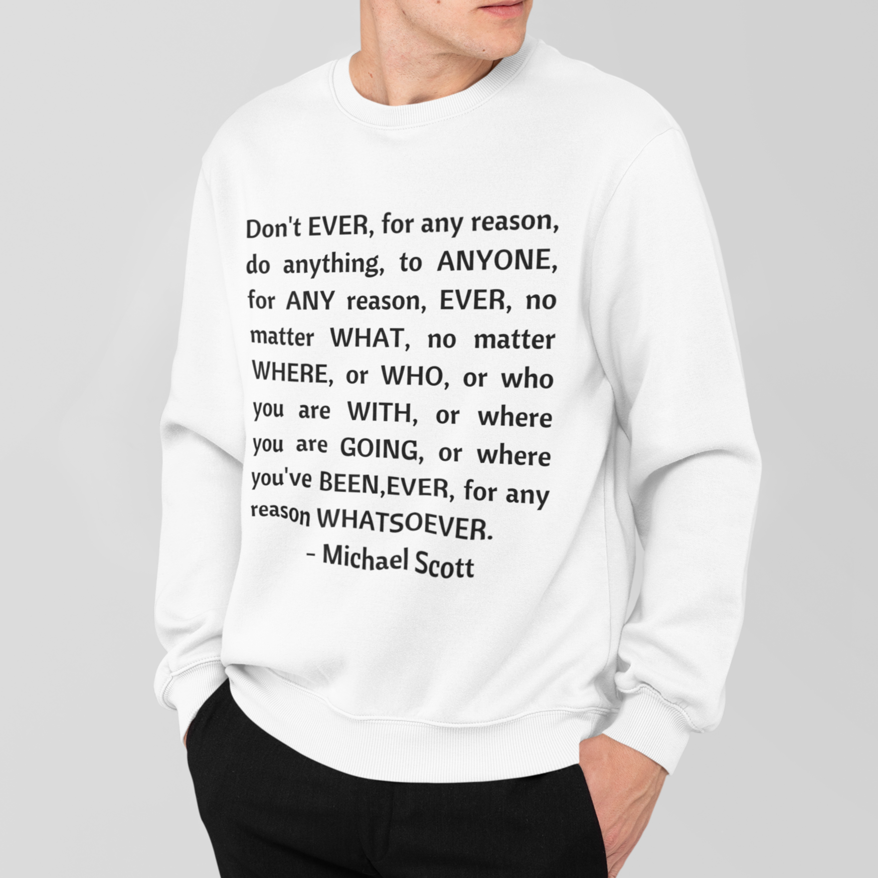 Michael Scott's Philosophy The Office Unisex Premium Sweatshirt Looper Tees