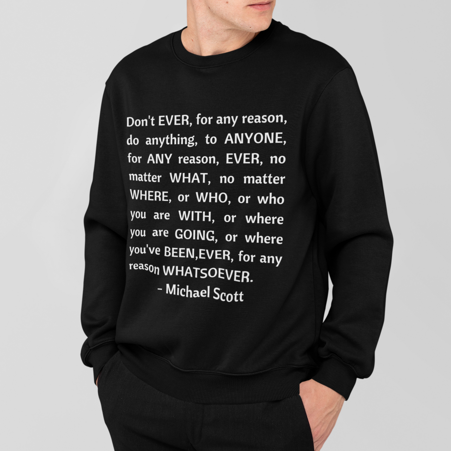 Michael Scott's Philosophy The Office Unisex Premium Sweatshirt Looper Tees