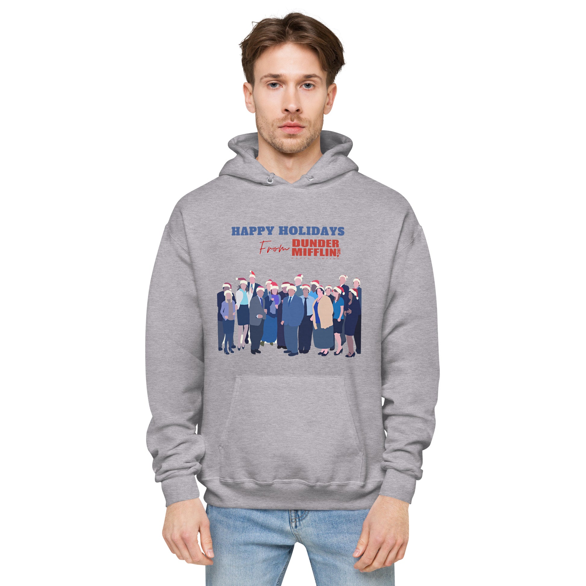 Happy Holidays From Dunder Mifflin - Unisex Heavy Blend Hoodie Looper Tees