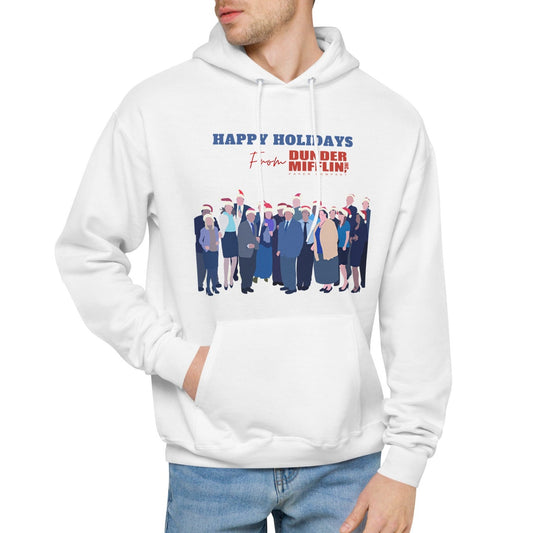 Happy Holidays From Dunder Mifflin - Unisex Heavy Blend Hoodie Looper Tees