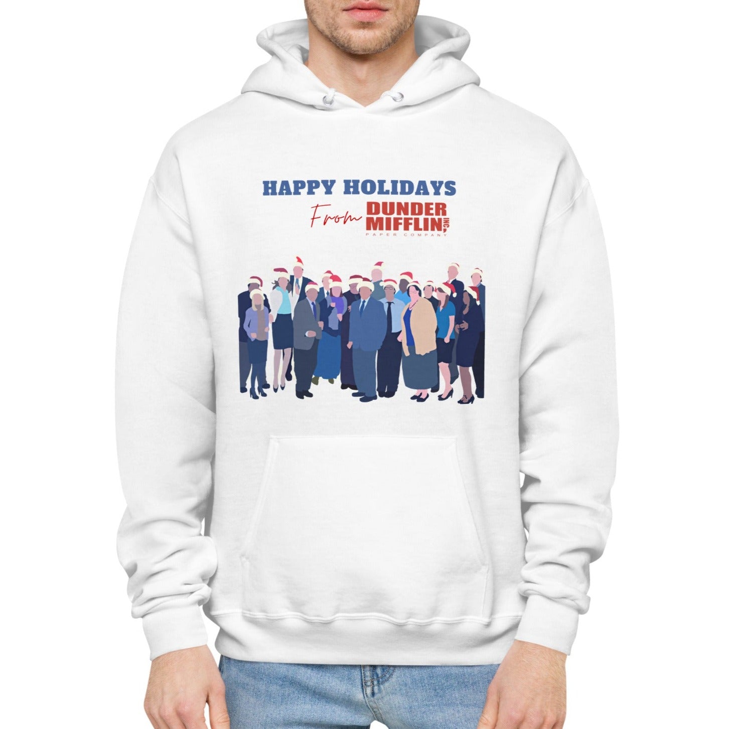 Happy Holidays From Dunder Mifflin - Unisex Heavy Blend Hoodie Looper Tees