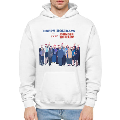 Happy Holidays From Dunder Mifflin - Unisex Heavy Blend Hoodie Looper Tees