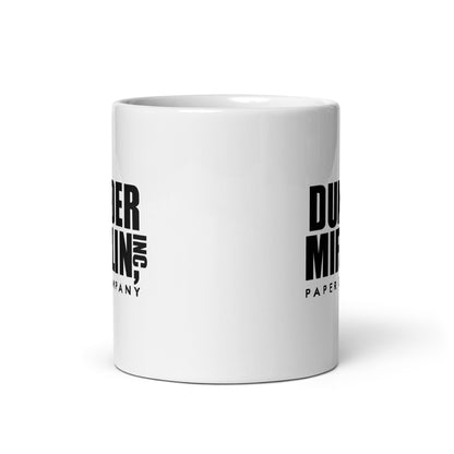 Dunder Miffln White Glossy Mug Looper Tees