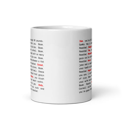 Boom Roasted White Glossy Mug Looper Tees