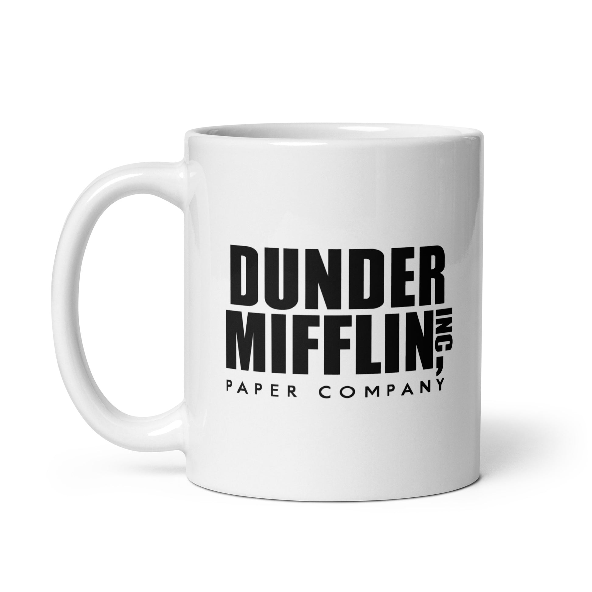 Dunder Miffln White Glossy Mug Looper Tees