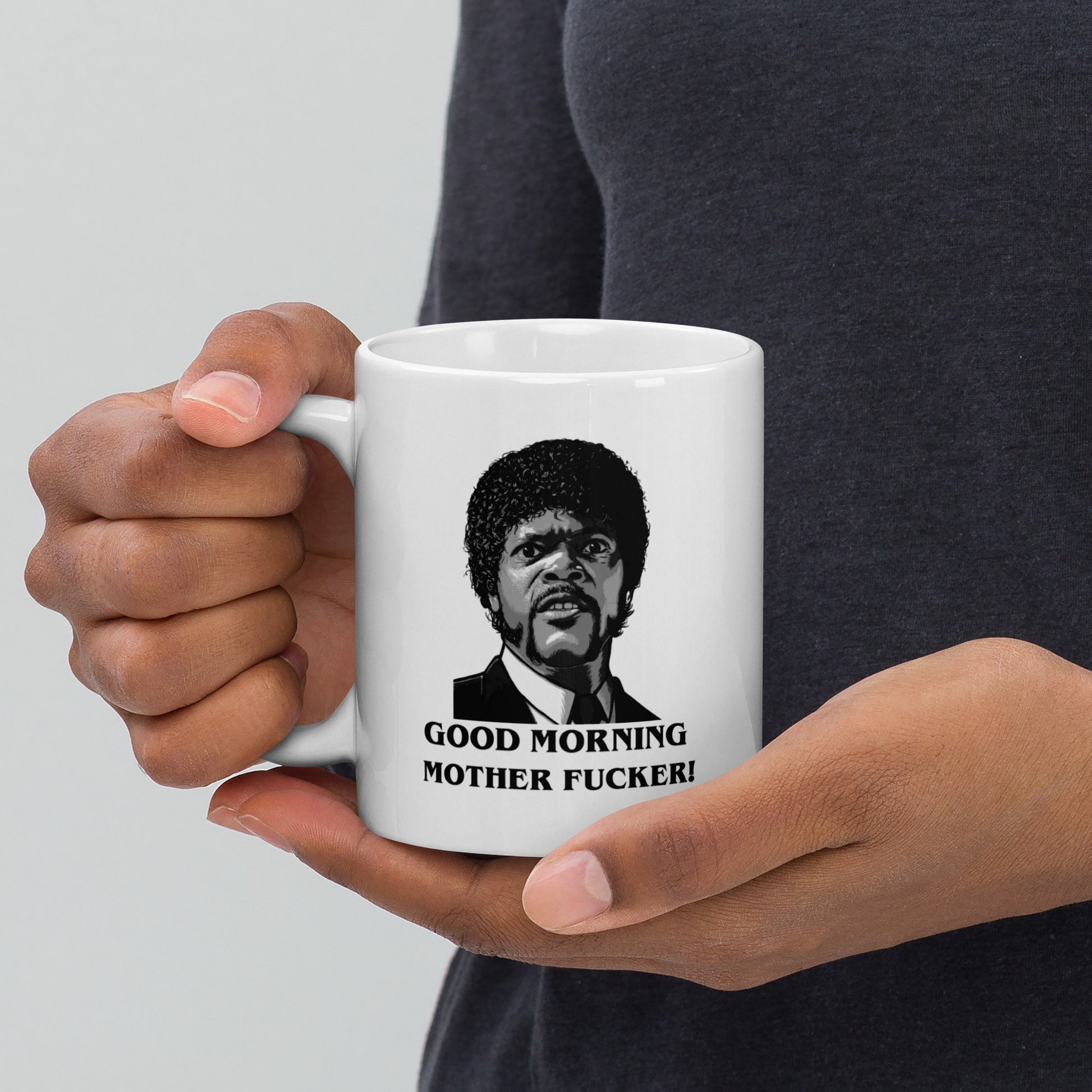 Good Morning Motherfu**er White Glossy Mug Looper Tees